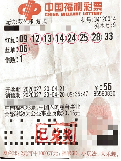 震惊！安徽幸运老彩民两年中两次双色球头奖