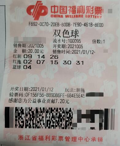 浙江宁波女彩民中双色球637万！