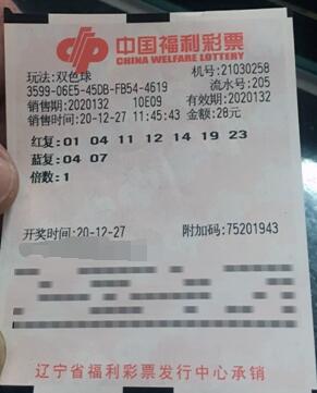 辽宁彩友复式投注赢双色球1032多万元 表示“不太差钱”
