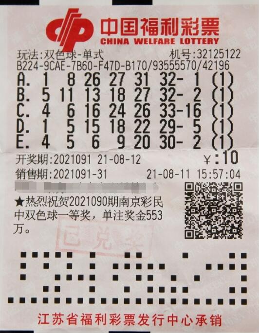 10元中得一千万，江苏幸运彩民拿双色球奖金做大生意