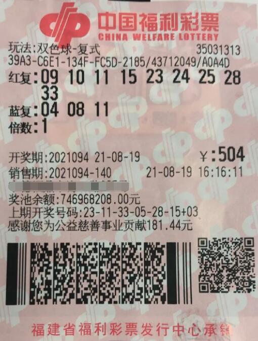 享受选号过程 福建彩民同一双色球号码中得两次奖