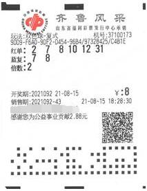 山东这张6+2复式票厉害了！包揽4注双色球大奖！
