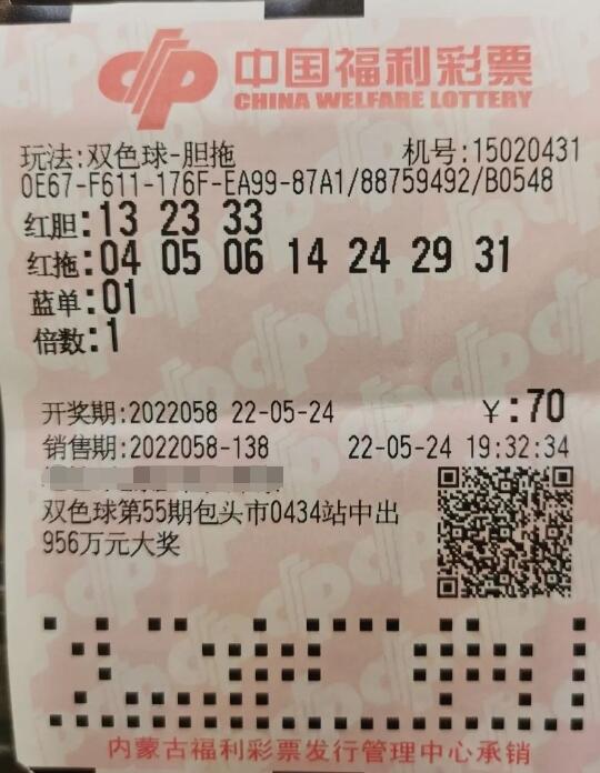 内蒙古包头688万元兑奖现场：“每天都会研究双色球号码”