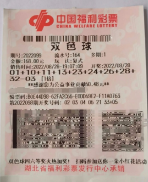 湖北老先生“凑热闹”，双色球又中奖