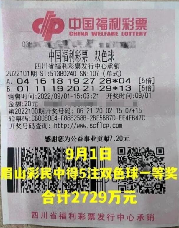 四川2729万双色球大奖得主：为偏远地区儿童捐赠衣物