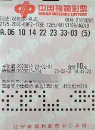 辽宁营口彩友斩获双色球百万大奖