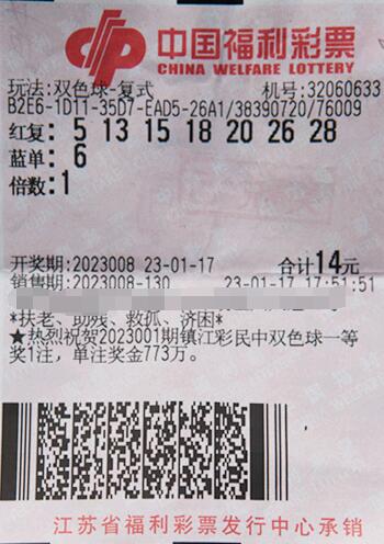 机选小复式 江苏南通彩民新年捧回712万双色球豪礼