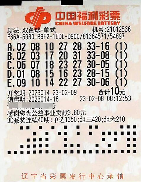 辽宁幸运彩友“守”来2023年沈城第一注双色球头奖