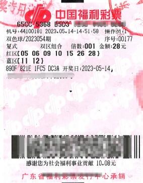 广东东莞“打工人”喜中双色球723万