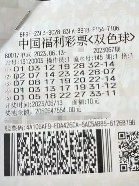 选号不如随机？河北彩民机选中得双色球992万元大奖