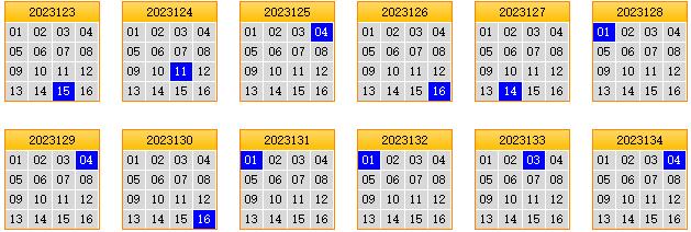 栋栋团队预测第2023135期双色球蓝球矩阵:三胆04,10,12