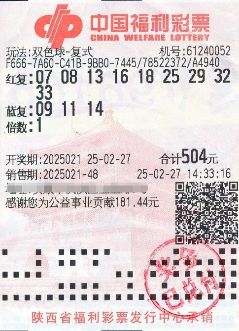 偏爱复式 陕西安康彩民这样中双色球673万