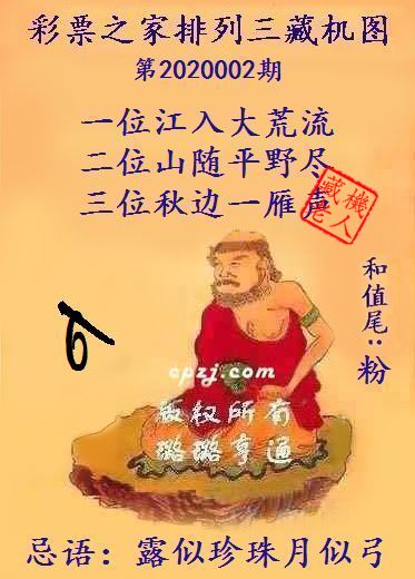 排列三第2020002期藏机图谜：露似珍珠月似弓