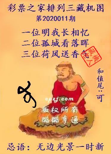 排列三第2020011期藏机图谜：无边光景一时新