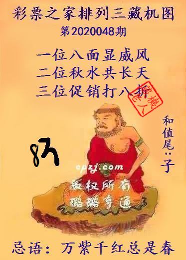 排列三第2020048期藏机图谜：万紫千红总是春