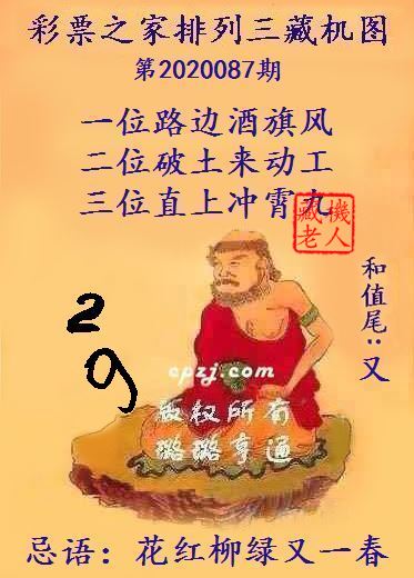 排列三第2020087期藏机图谜：花红柳绿又一春