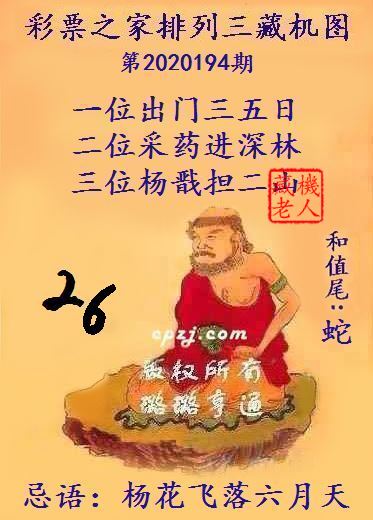 排列三第2020194期藏机图谜：杨花飞落六月天