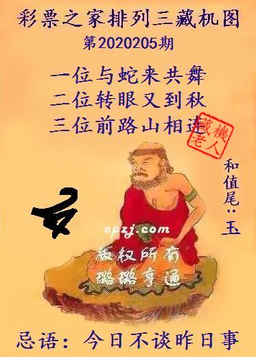 排列三第2020205期藏机图谜：今日不谈昨日事