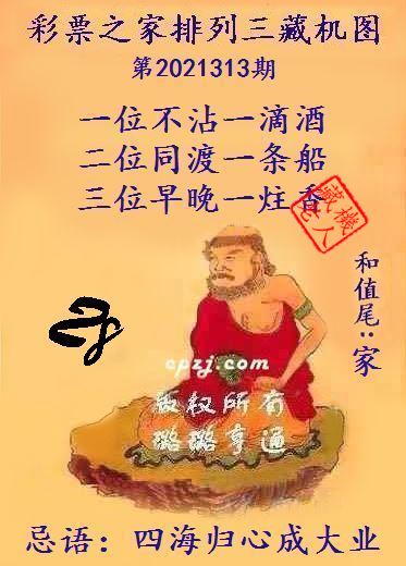 排列三藏机图第2021313期