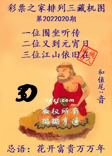 排列三藏机图第2022020期