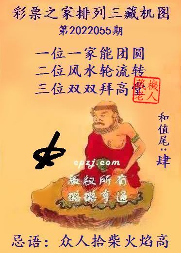 排列三第2022055期藏机图谜：众人拾柴火焰高