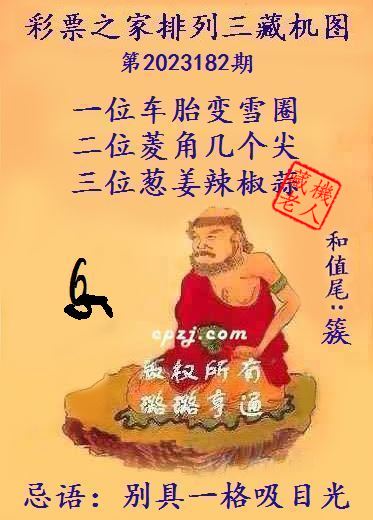 排列三第2023182期藏机图谜：别具一格吸目光