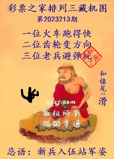 排列三藏机图第2023213期