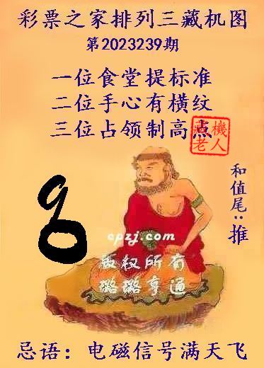 排列三第2023239期藏机图谜：电磁信号满天飞