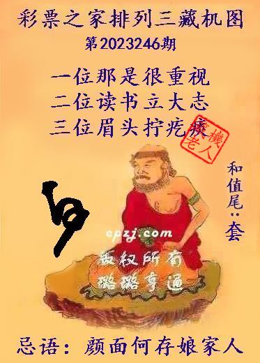 排列三第2023246期藏机图谜：颜面何存娘家人