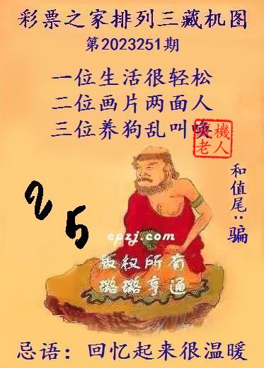 排列三第2023251期藏机图谜：回忆起来很温暖