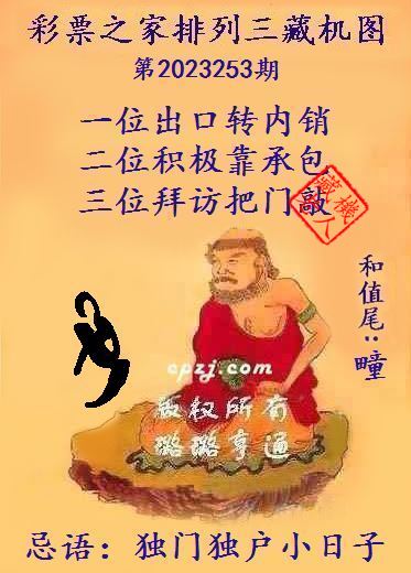 排列三藏机图第2023253期