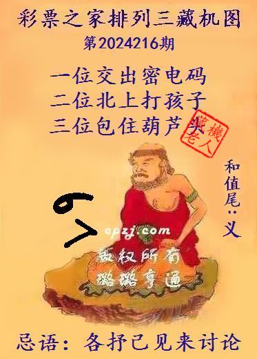 排列三第2024216期藏机图谜：各抒己见来讨论
