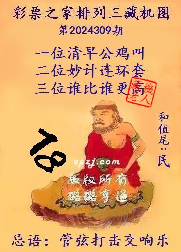排列三第2024309期藏机图谜：管弦打击交响乐