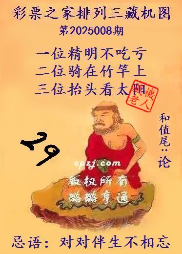 排列三第2025008期藏机图谜：对对伴生不相忘