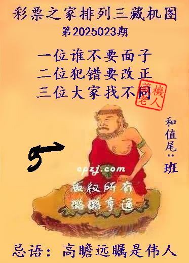 排列三第2025023期藏机图谜：高瞻远瞩是伟人