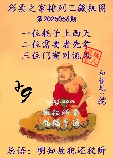 排列三第2025056期藏机图谜：明知故犯还狡辩