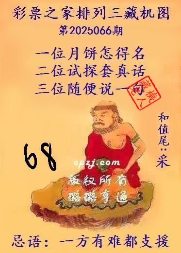 排列三第2025066期藏机图谜：一方有难都支援