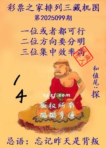 排列三第2025099期藏机图谜：忘记昨天是背叛