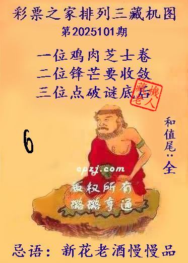 排列三藏机图第2025101期
