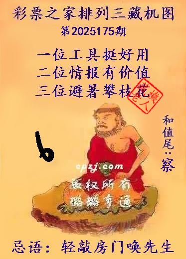 排列三藏机图第2025175期