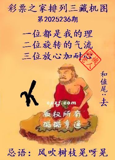 排列三第2025236期藏机图谜：风吹树枝晃呀晃