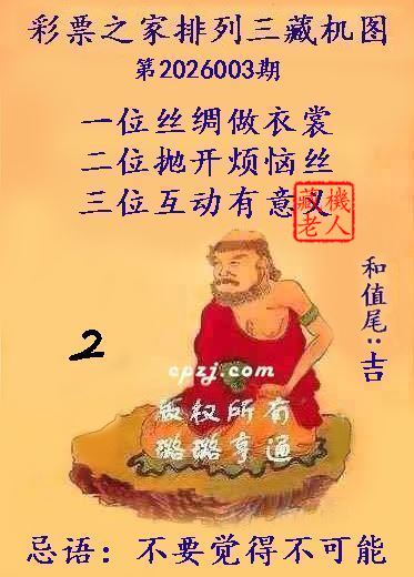 排列三第2026003期藏机图谜：不要觉得不可能