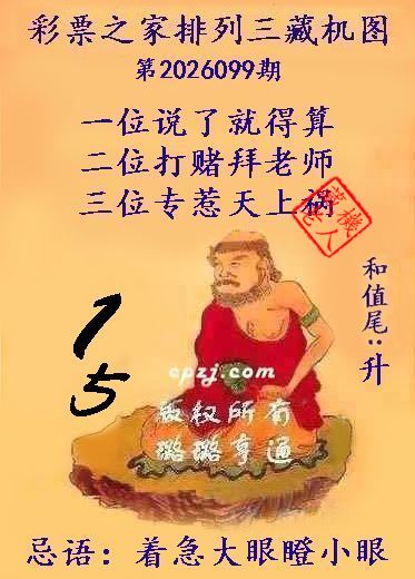 排列三第2026099期藏机图谜：着急大眼瞪小眼