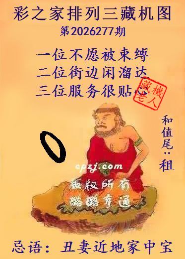 藏机老人第2026277期排列三图迷