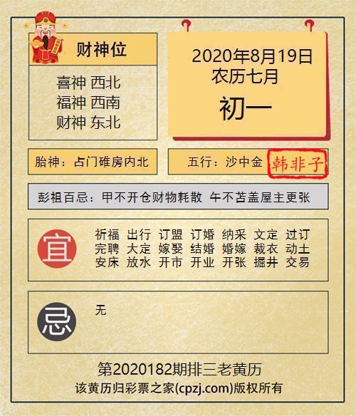 排列三第2020182期老黄历图谜：占门碓房内北