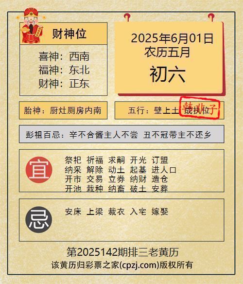 排列三第2025142期老黄历图谜:厨灶厕房内南 排列三第2025142期老黄历图谜:厨灶厕房内南