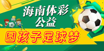 海南公益体彩邀你一起动起来 圆孩子足球梦