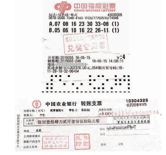儿子灵感选号双色球助父亲中642万