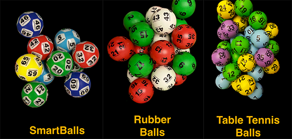 根据美国摇奖设备制造商Smartplay，摇奖球分为3种