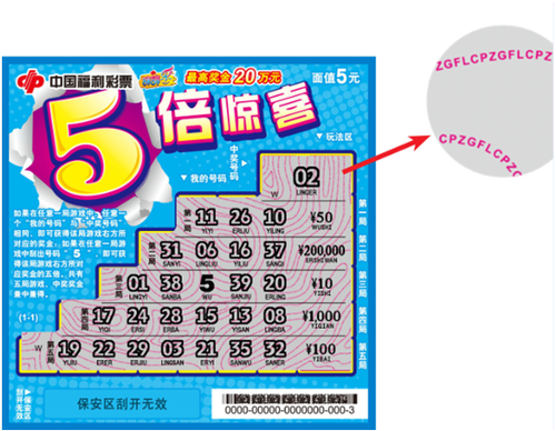 用微缩文字看真假刮刮乐